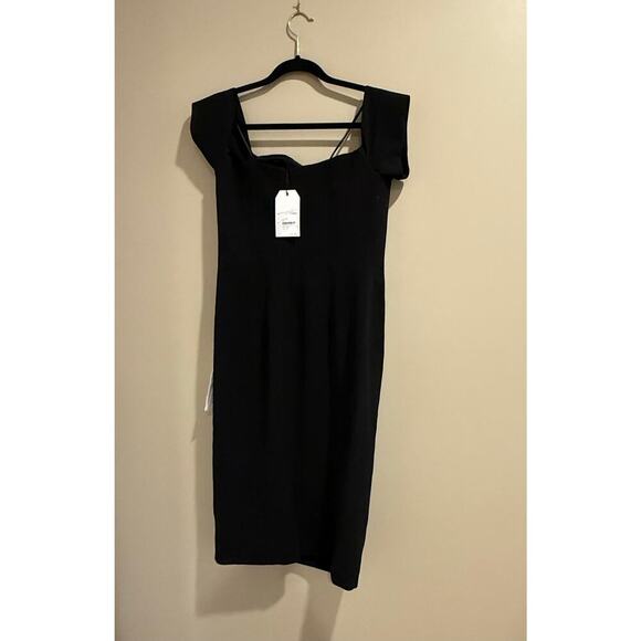 Dress The Population Bailey Off The Shoulder Sweetheart Gown Black Large L NWT - Picture 6 of 7